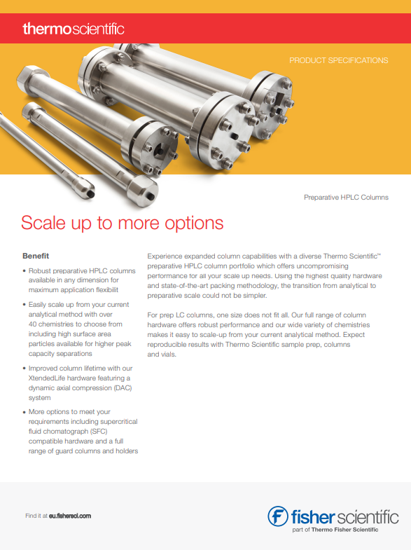 Thermo Scientific Preparative HPLC Columns