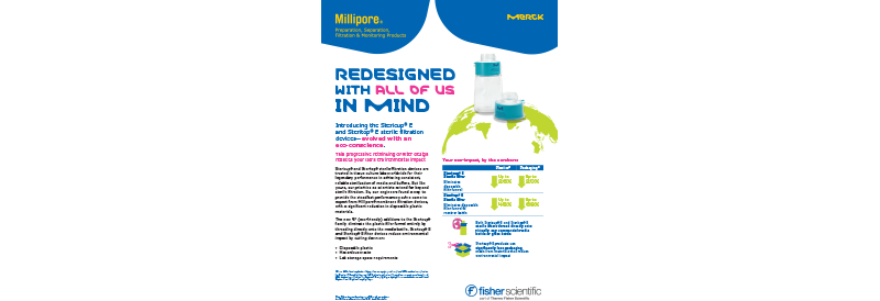 Introducing the Stericup™ E and Steritop™ E sterile filtration devices — evolved with an eco-conscience.
