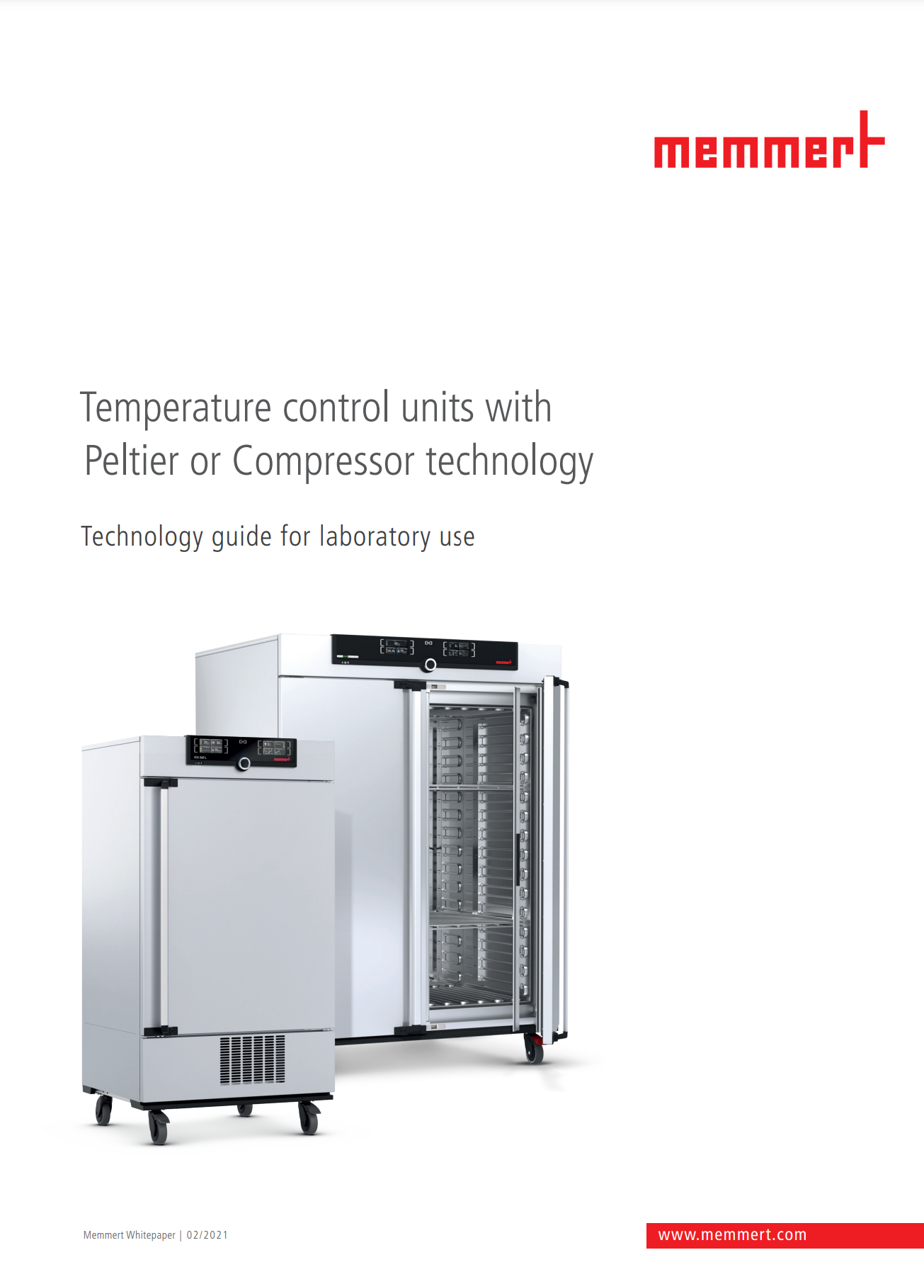 Memmert Temperature control units with Peltier or compressor technology